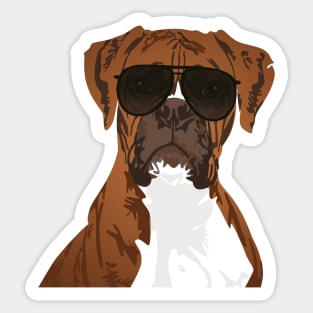 Cool Boxer Dog for Dog Lovers Sticker